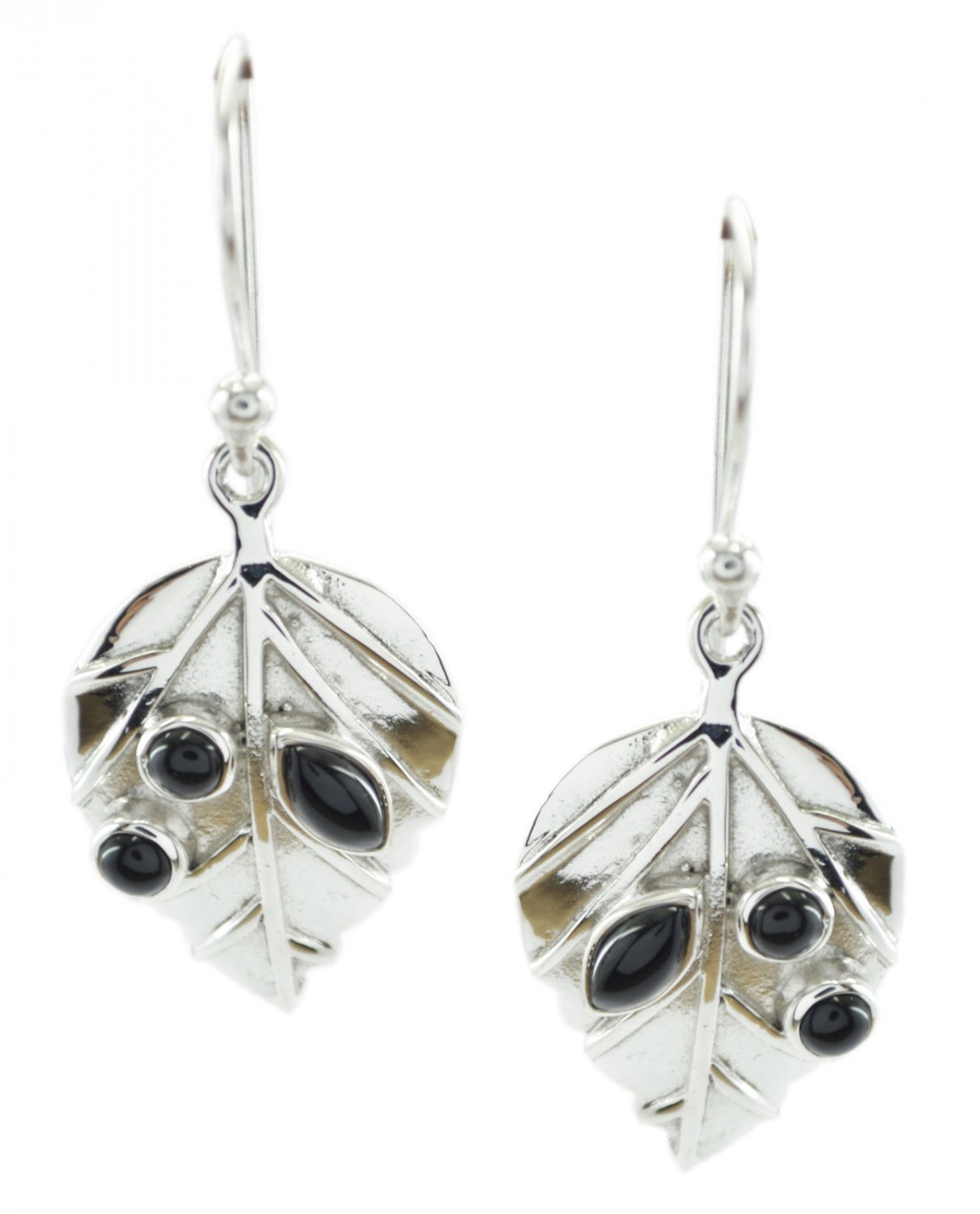 charming Black Onyx 925 Sterling Silver Black Earring Natural wholesales US