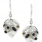 charming Black Onyx 925 Sterling Silver Black Earring Natural wholesales US