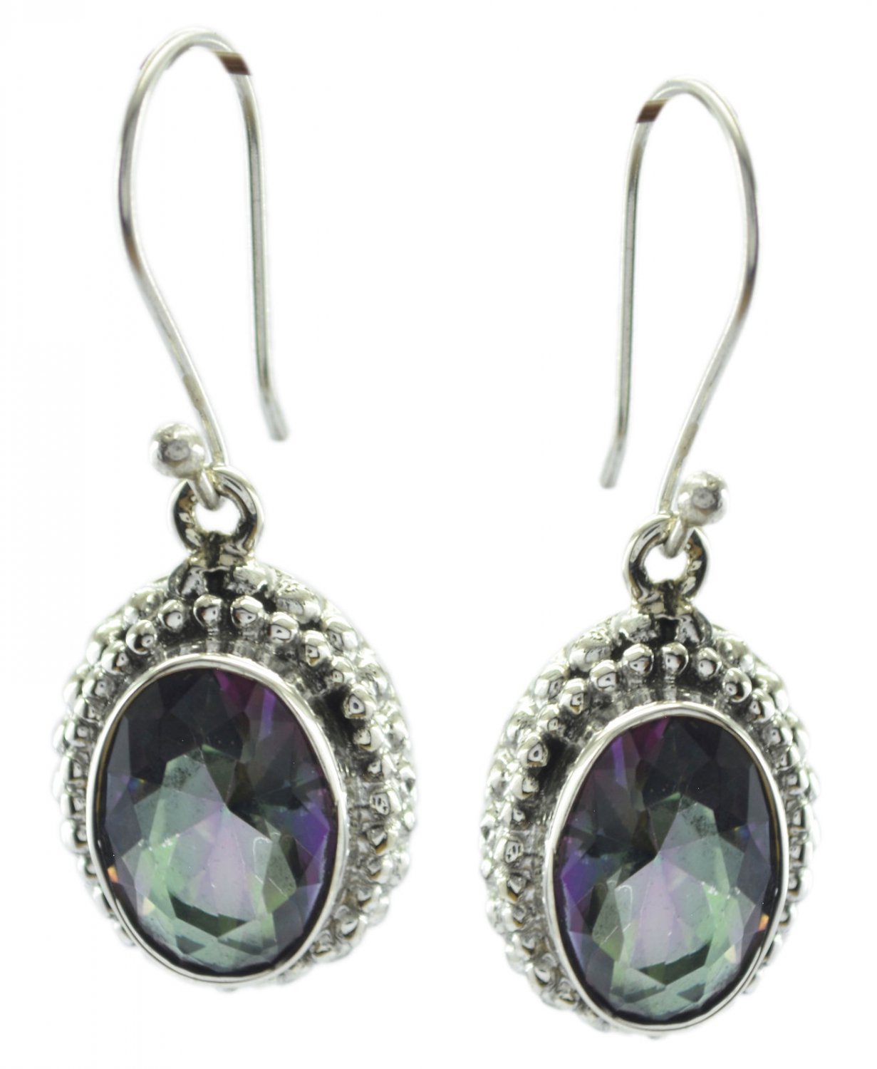 enticing Mystic Quartz 925 Sterling Silver Multi Earring Natural common US