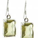 pleasing Lemon Quartz 925 Sterling Silver Yellow Earring genuine gemstones US