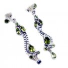 delicate Peridot 925 Sterling Silver Green Earring Natural wholesales US