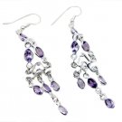 charming Amethyst 925 Sterling Silver Purple Earring genuine jaipur US