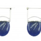 attractive Lapis lazuli 925 Sterling Silver Blue Earring genuine indian US