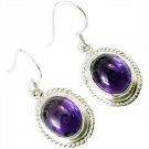 splendid Amethyst 925 Sterling Silver Purple Earring genuine gemstone US