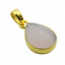 bewitching Rose Quartz Gold Plated Pink Pendant Glass ordinary US