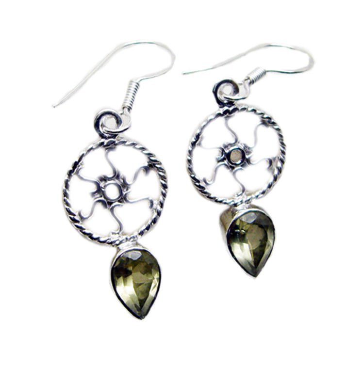 handsome Lemon Quartz 925 Sterling Silver Yellow Earring genuine generally US