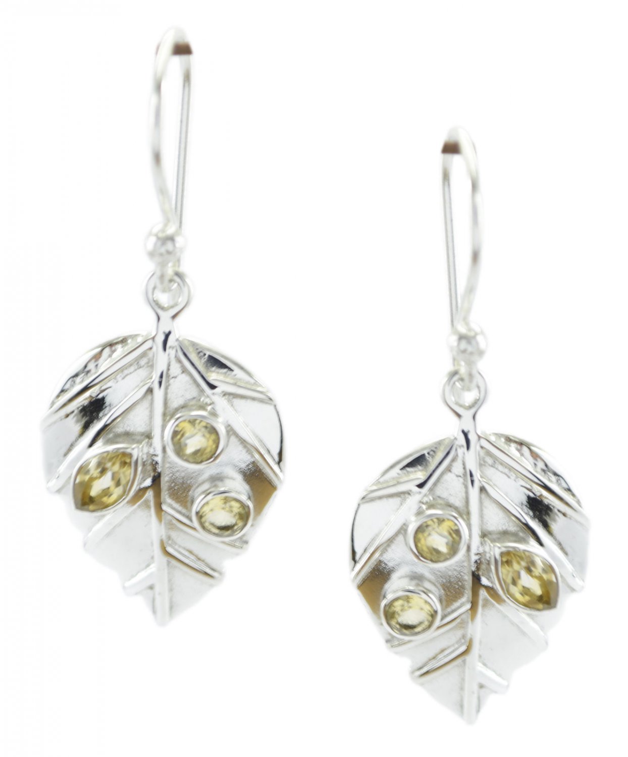 gorgeous Citrine 925 Sterling Silver Yellow Earring Natural usually US