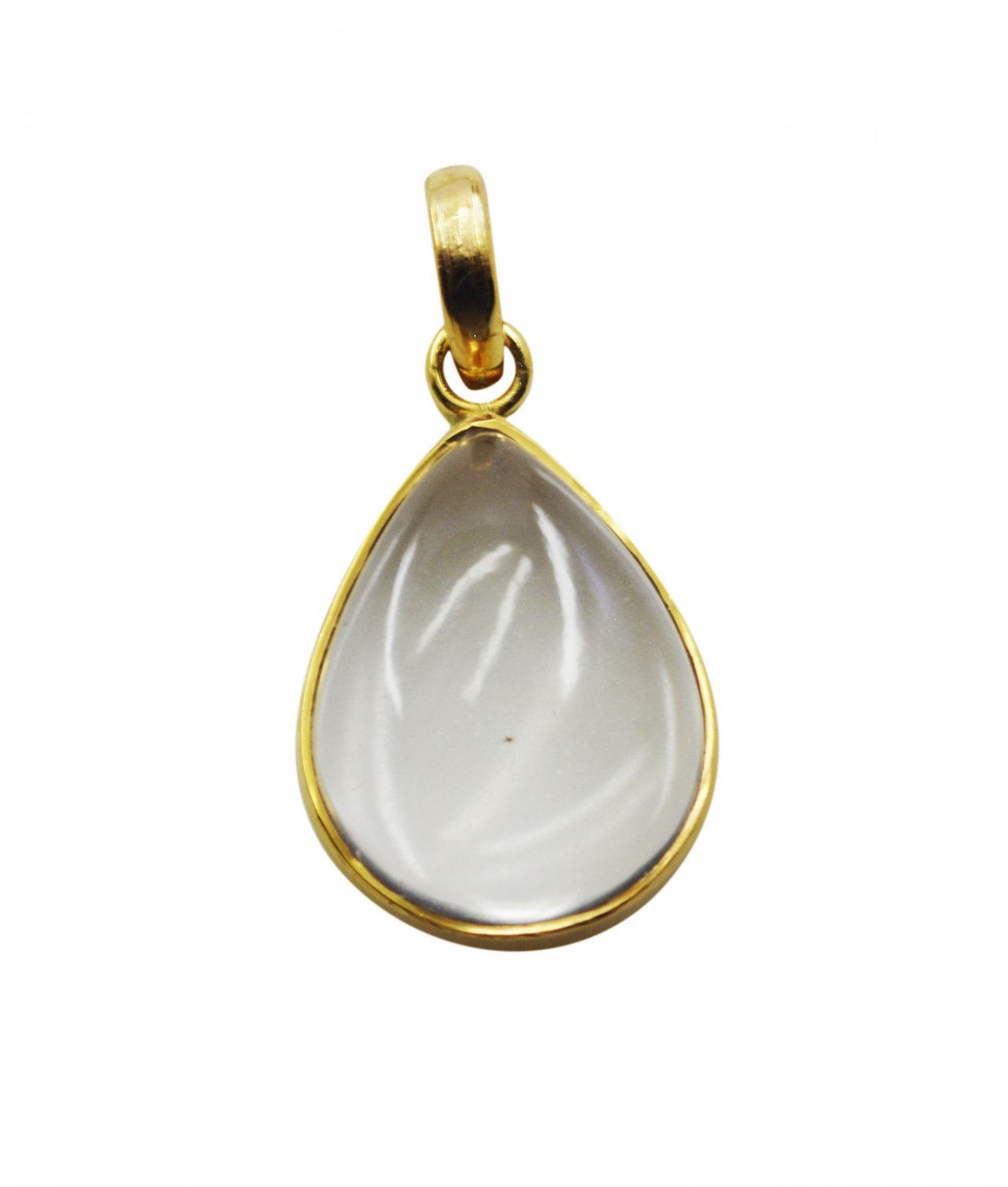 bewitching Crystal Quartz Gold Plated White Pendant Fashion exporter US