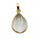 bewitching Crystal Quartz Gold Plated White Pendant Fashion exporter US