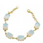 appealing Fire Opal CZ Gold Plated White Bracelet Natural usual US gift