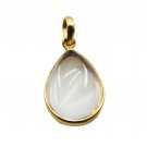 adorable Crystal Quartz Gold Plated White Pendant Fashion general US