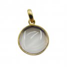 cute Crystal Quartz Gold Plated White Pendant Fashion wholesale US
