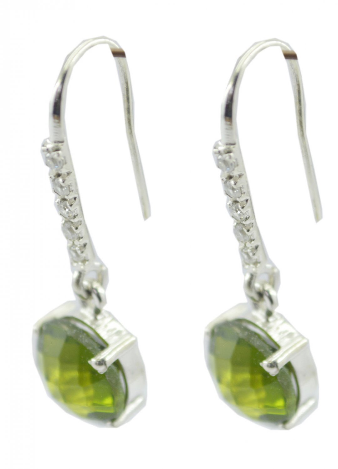 cute Peridot 925 Sterling Silver Green Earring genuine general US