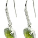 cute Peridot 925 Sterling Silver Green Earring genuine general US