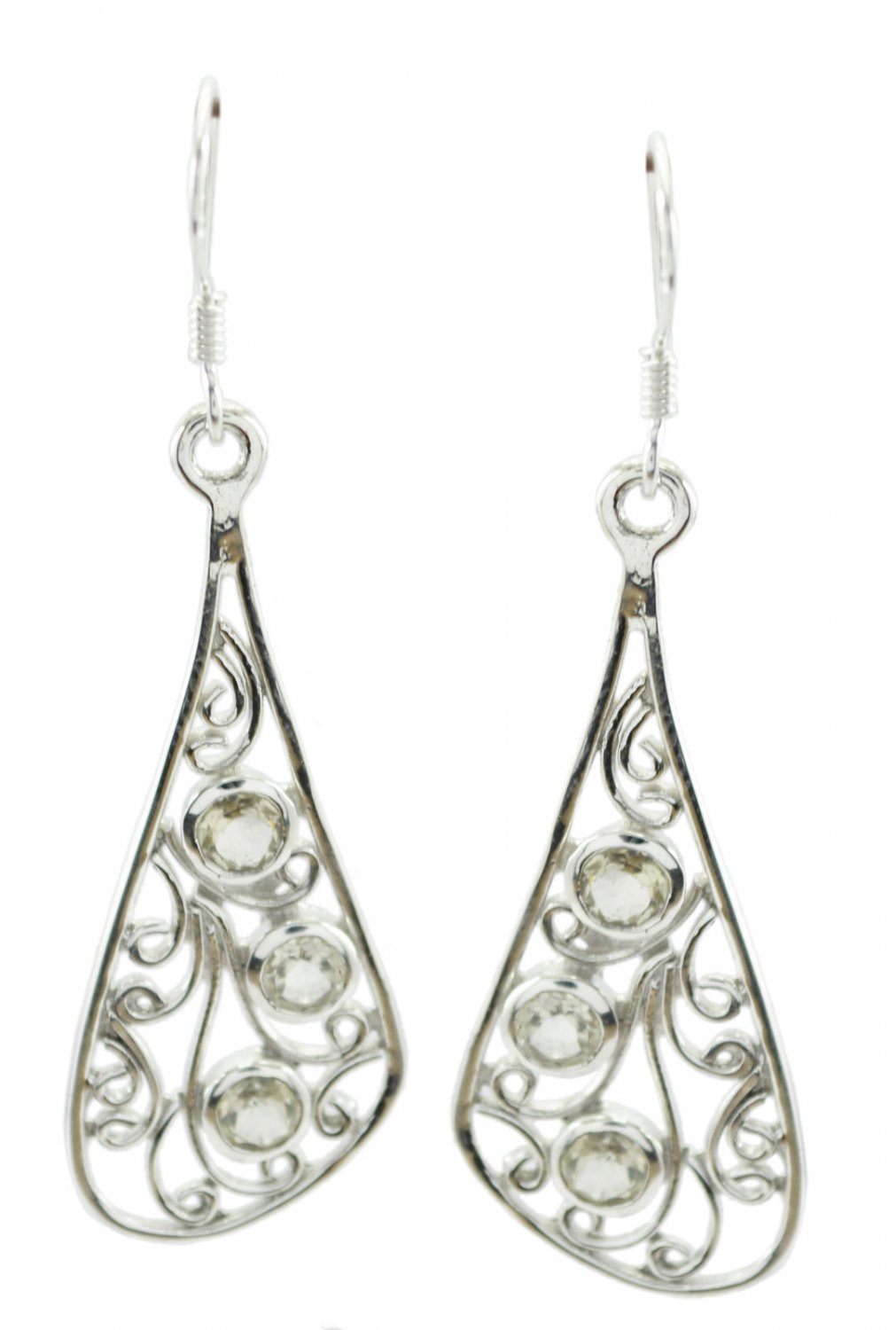 gorgeous Lemon Quartz 925 Sterling Silver Yellow Earring Natural gemstone US