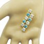 charming Blue Topaz CZ Gold Plated Blue Pendant Glass exporter US