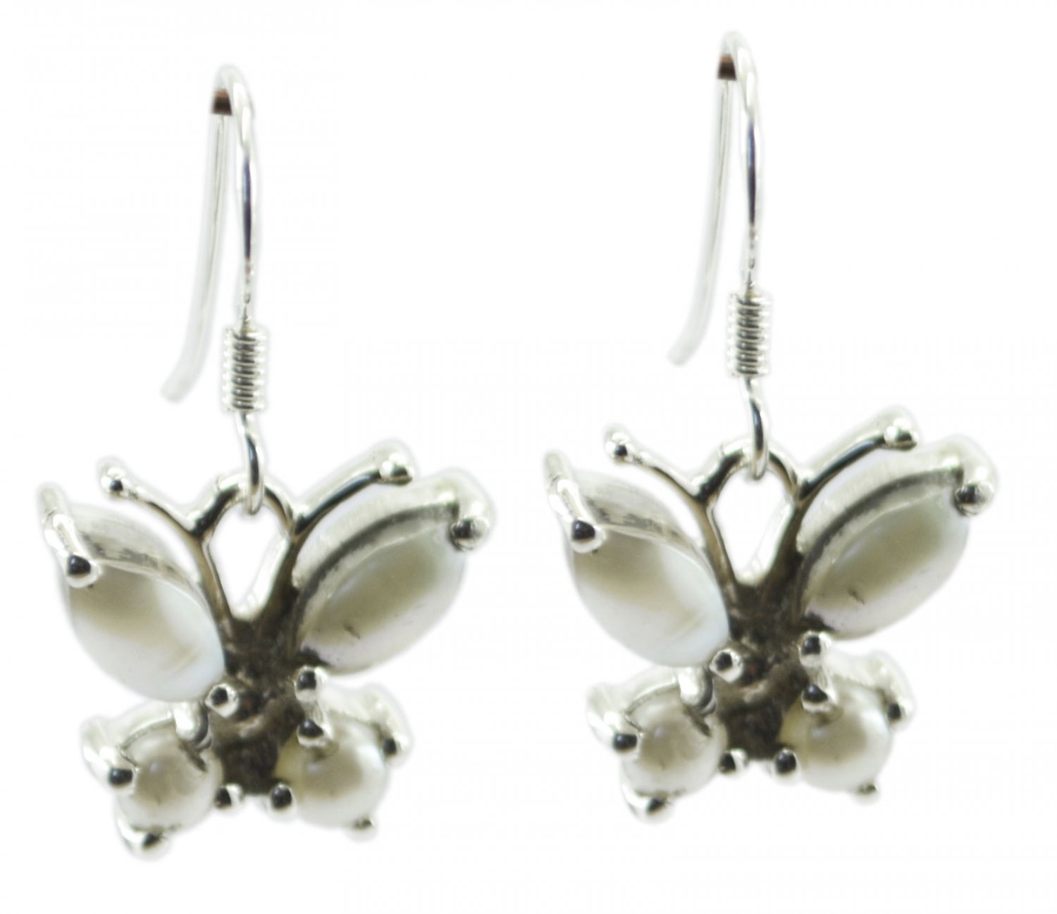 splendid Pearl 925 Sterling Silver White Earring genuine wholesale US