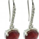bonnie Red Onyx 925 Sterling Silver Red Earring genuine gemstone US
