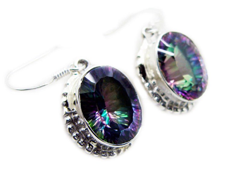 delicate Mystic Quartz 925 Sterling Silver Multi Earring Natural suppiler US