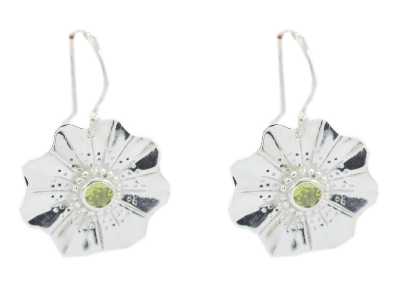 classy Peridot 925 Sterling Silver Green Earring Natural usual US