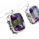 bonnie Mystic Quartz 925 Sterling Silver Multi Earring genuine Designer US