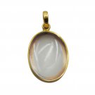 handsome Crystal Quartz Gold Plated White Pendant Fashion easily US