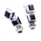 fascinating Garnet 925 Sterling Silver Red Earring genuine wholesale US