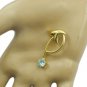 appealing Blue Topaz CZ Gold Plated Blue Pendant Fashion gemstone US