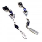 comely Iolite 925 Sterling Silver Blue Earring genuine ordinary US