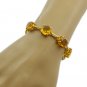resplendent Citrine CZ Gold Plated Yellow Bracelet Natural regular US gift