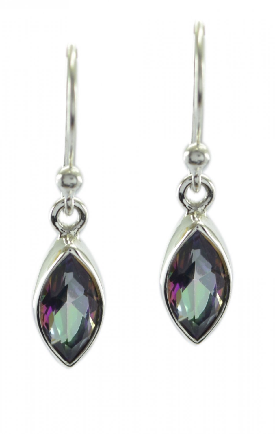 cute Mystic Quartz 925 Sterling Silver Multi Earring genuine jewelry US