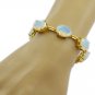bewitching Fire Opal CZ Gold Plated White Bracelet genuine general US gift