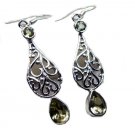 splendid Lemon Quartz 925 Sterling Silver Yellow Earring Natural simply US