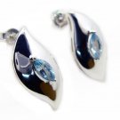 enticing Blue Topaz 925 Sterling Silver Blue Earring genuine general US