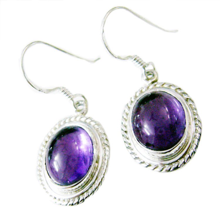 fine-looking Amethyst 925 Sterling Silver Purple Earring genuine jewellery US
