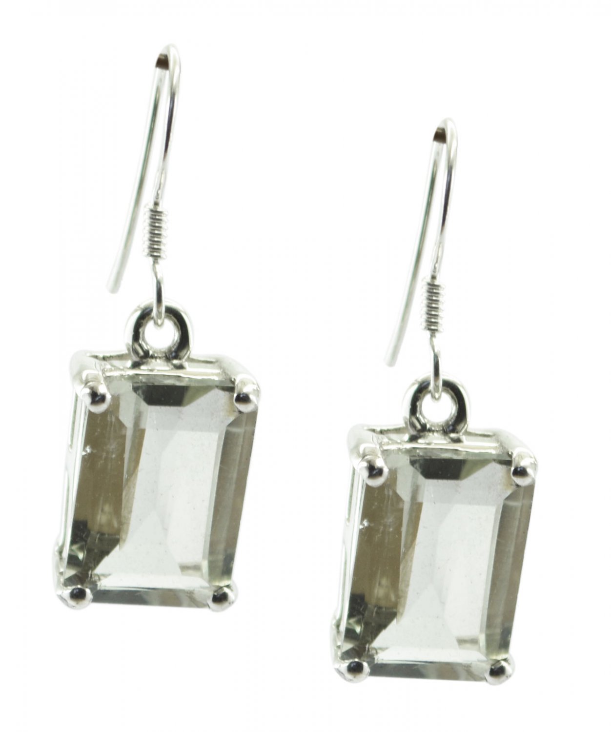 exquisite Green Amethyst 925 Sterling Silver Green Earring genuine exporter US