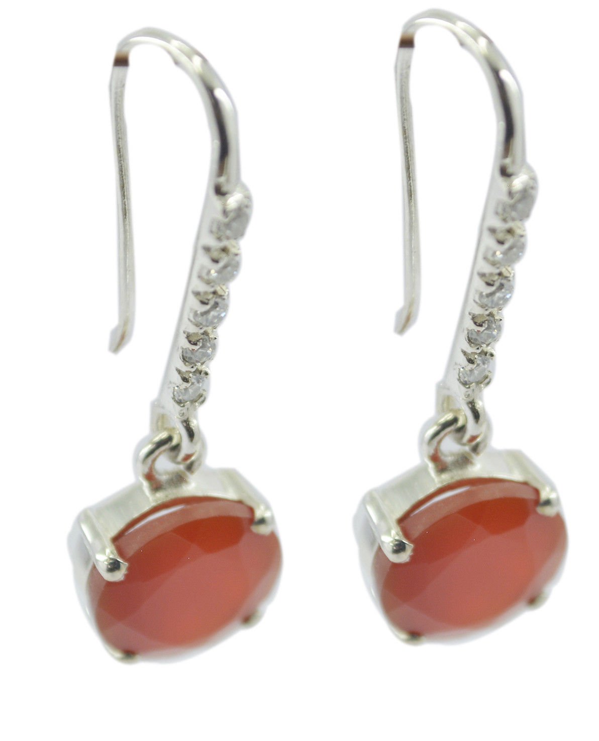 fair Red Onyx 925 Sterling Silver Red Earring genuine jewellery US
