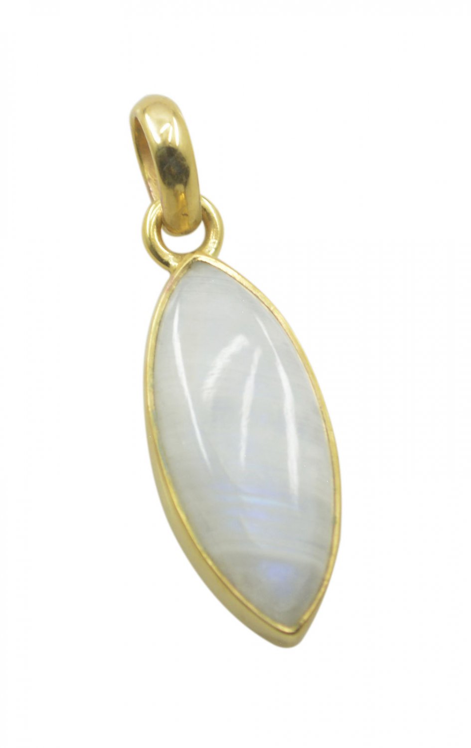attractive Rainbow Moonstone Gold Plated White Pendant Glass wholesale US