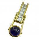 gorgeous Amethyst CZ Gold Plated Purple Pendant Fashion exporter US