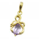 grand Amethyst Gold Plated Purple Pendent Fashion suppiler US