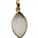 splendid Crystal Quartz Gold Plated White Pendant Glass casually US