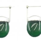 delicate Green Onyx 925 Sterling Silver Green Earring genuine gemstones US