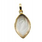 classy Crystal Quartz Gold Plated White Pendant Glass supply US