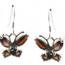 classy Garnet 925 Sterling Silver Red Earring Natural indian US