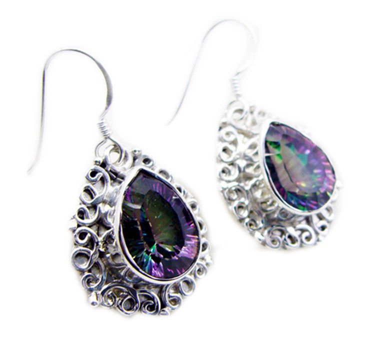 delicate Mystic Quartz 925 Sterling Silver Multi Earring genuine regular US