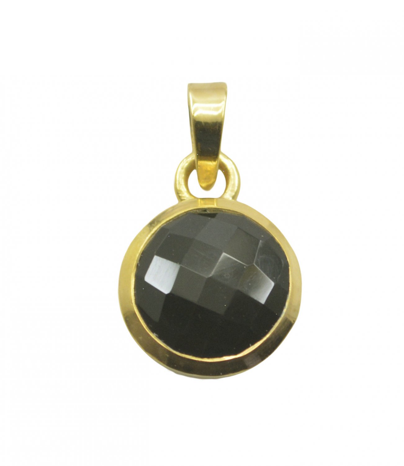 delicate Black Onyx Gold Plated Black Pendant Fashion wholesale US