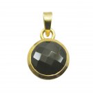 delicate Black Onyx Gold Plated Black Pendant Fashion wholesale US