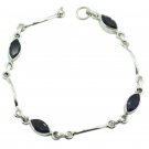 elegant Iolite 925 Sterling Silver Blue Bracelet genuine wholesale US
