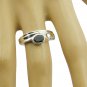 excellent real Black onyx Black Gems Silver Ring gift for girls  US SZ 5-16