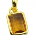 ideal Citrine CZ Gold Plated Yellow Pendant Glass supplies US